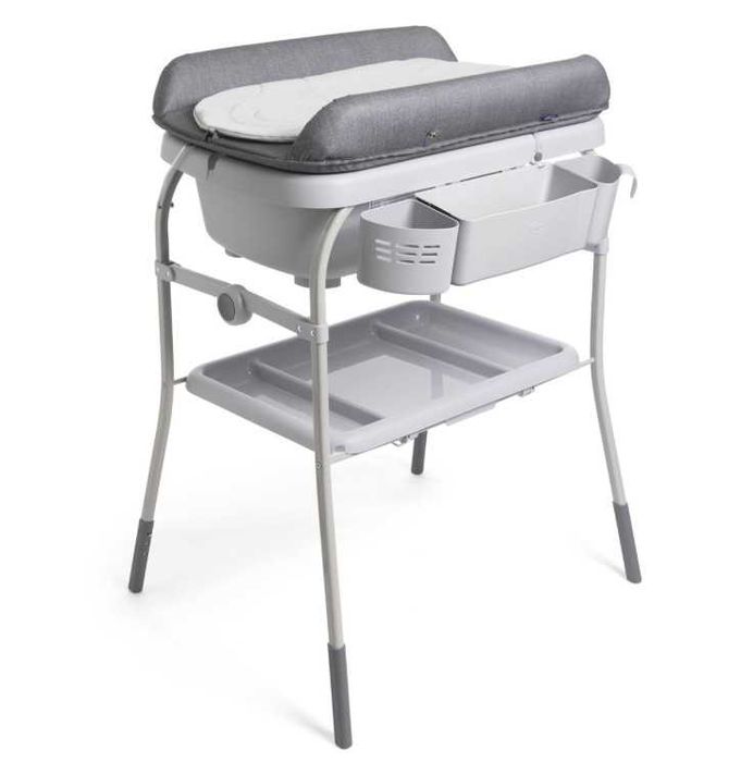 Vand Cadita cu masa de infasat Chicco, Graphite, 0luni+