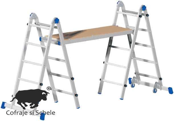 Schela mobila din aluminiu multifunctionala TEAM