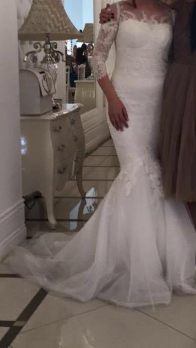 Rochie de mireasa lucrata manual