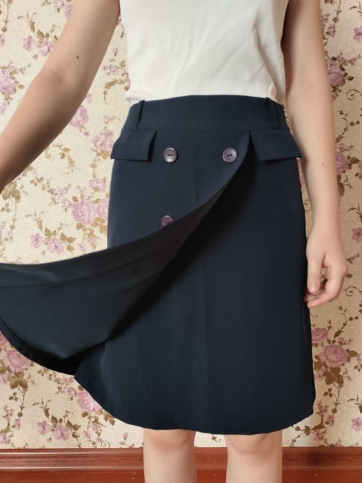 Юбка синяя сатылады