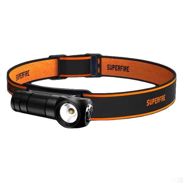 lanterna frontala - prindere pe cap sau edc de mana - magnetica usb