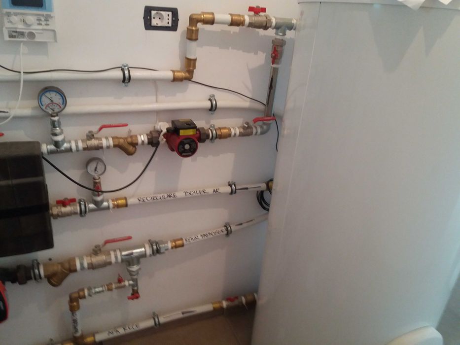 Instalatii sanitare incalzire in pardoseala.  sisteme complete H V AC
