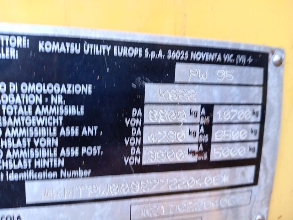 Devanzare excavator Komatsu pw 95 pe roti