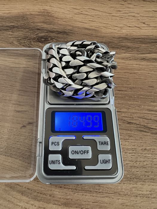 Цепь+ бралсет из серебра