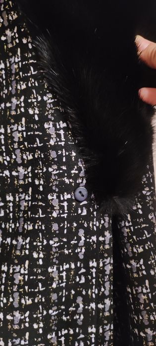 Женское пальто из замши