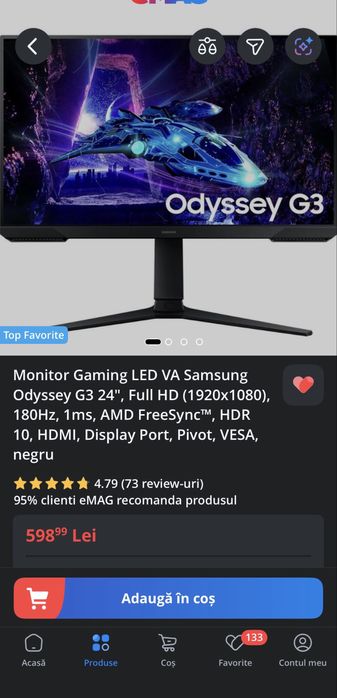 Monitor Samsung Odyssey G3 165hz
