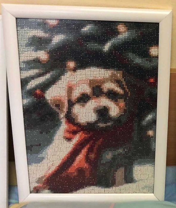 Коледни диамантени гоблени с рамка