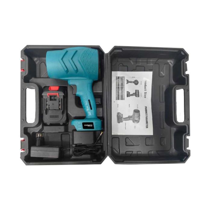 Suflanta aer portabila, 555 metri cubi negru, cu 1 acumulator 48V