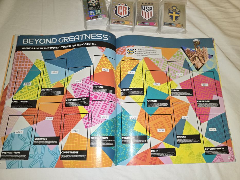 Album complet,nelipit,Panini Womens WCup 2022, 300 lei