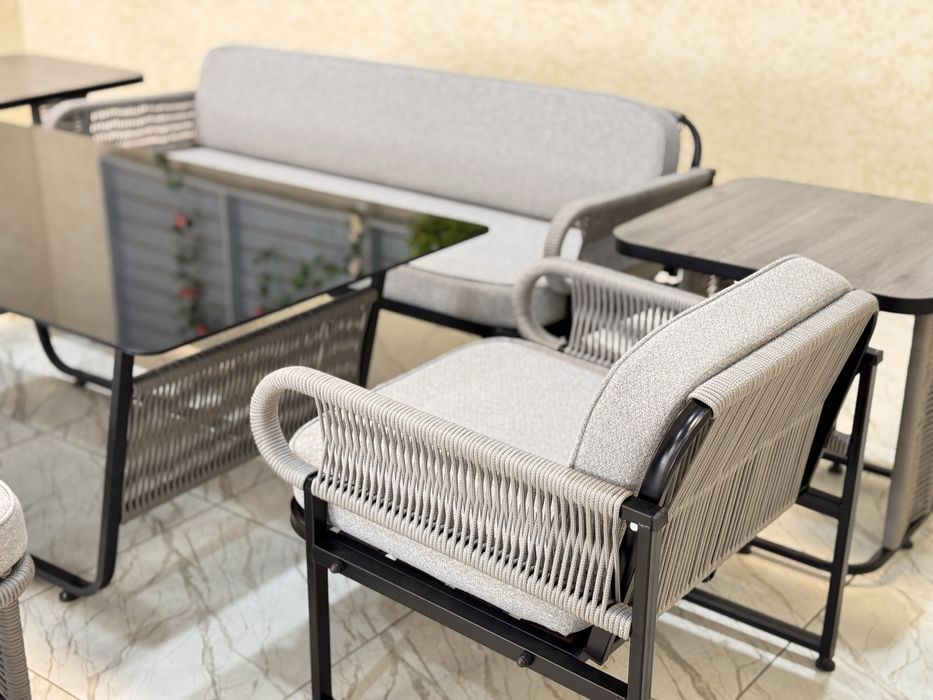 AROM  ’dan sifatli va zamonaviy bog‘ mebellari to‘liq to‘plam holida!