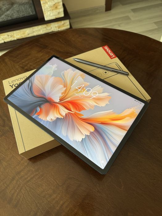 Tableta Lenovo Yoga Tab Plus, Octa-Core, 12.7" 3K, 144Hz, 16GB LPDDR5x RAM, 256GB, Wi-Fi®, Tidal Teal + Lenovo Tab Pen Pro