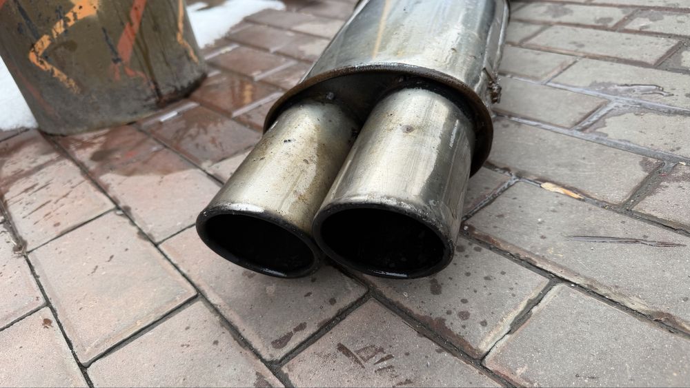 Прямоток выхлоп бмв е34 два