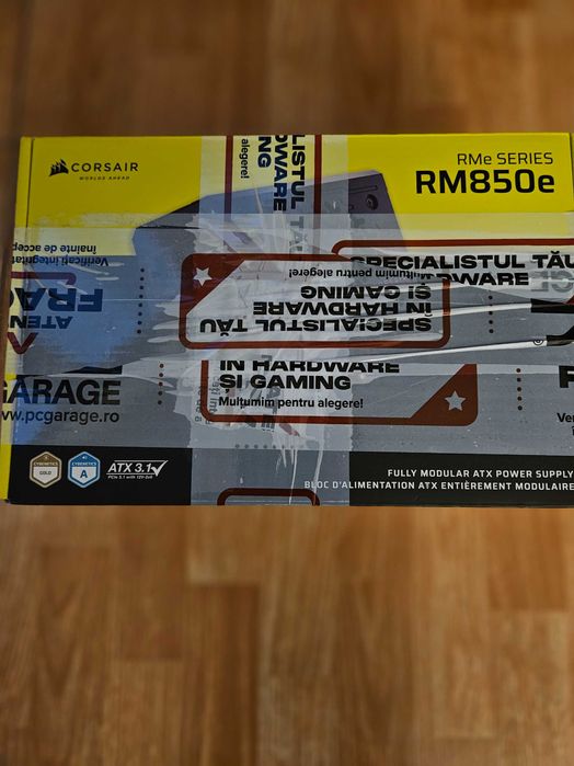 Sursa Corsair RM850e, Fully Modular, neagra, noua in cutie