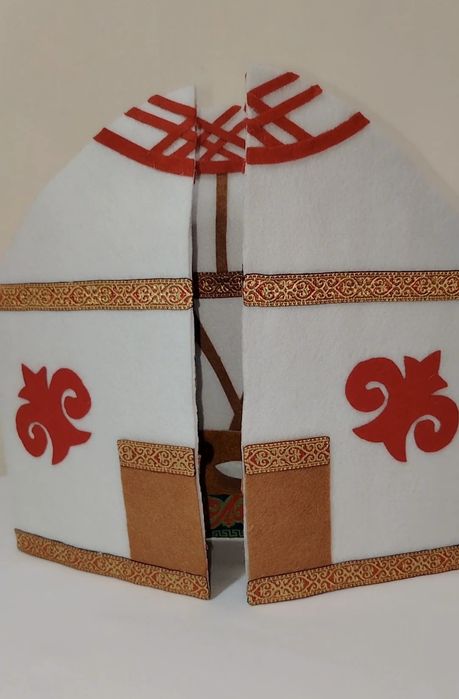 Юрта из фетра ручная работа