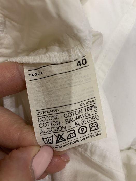 Лятна бяла пола Бенетон, размер 40, памук