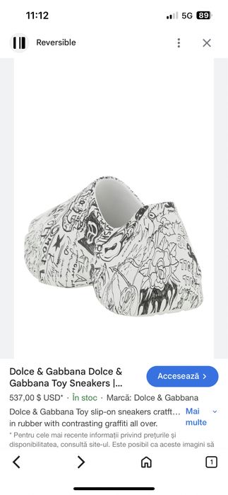 Incaltari papuci adidasi Dolce Gabbana