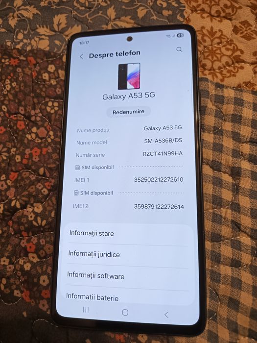 Samsung Galaxy A53 5G,A25 5G și A55  5G