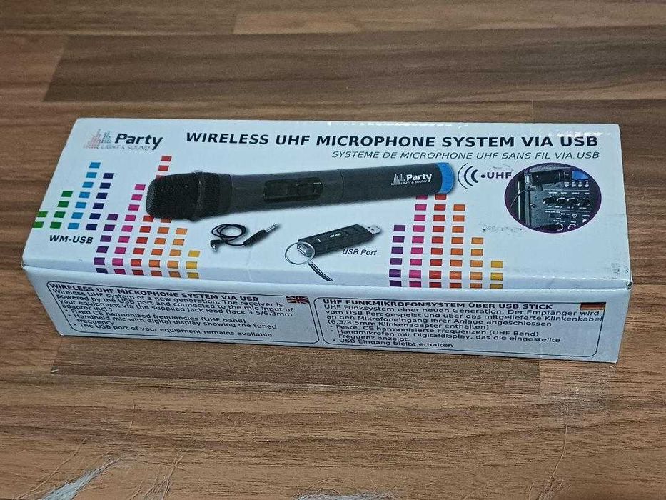 Microfon wifi uhf party light and sound wm-usb