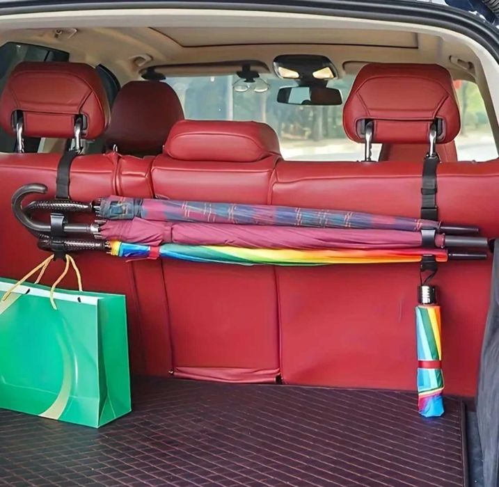 Закачалка за подглавник на кола, Държач за багажникчерен