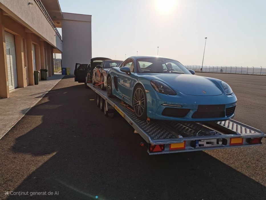 Trailer 8,5m DE ÎNCHIRIAT Platformă auto două poziții remorca remorci