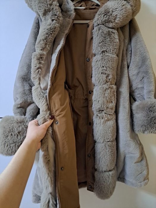 Зимно двулицево дамско яке