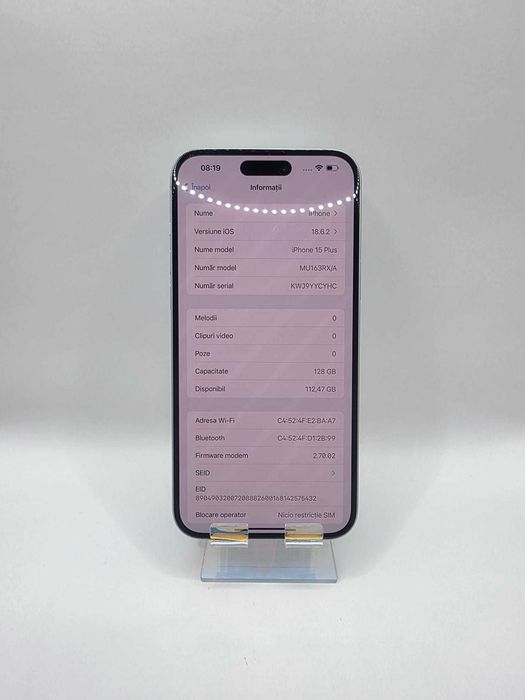 Iphone 15 Plus, MEM 128GB, RAM 6GB, Amanet Doamna Ghica, Cod: 105166
