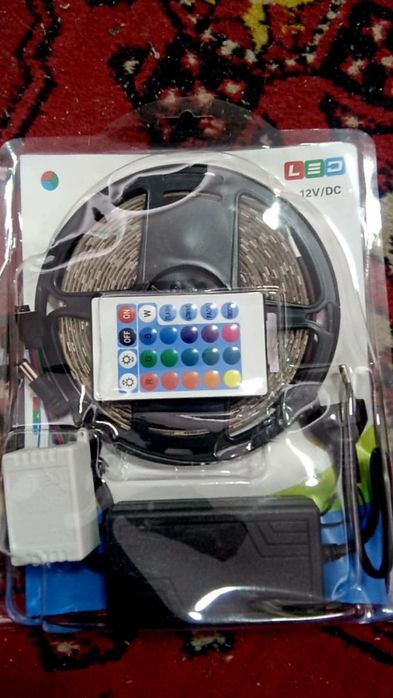 Разноцветная светодиодная лента 5 метров ночник светильник