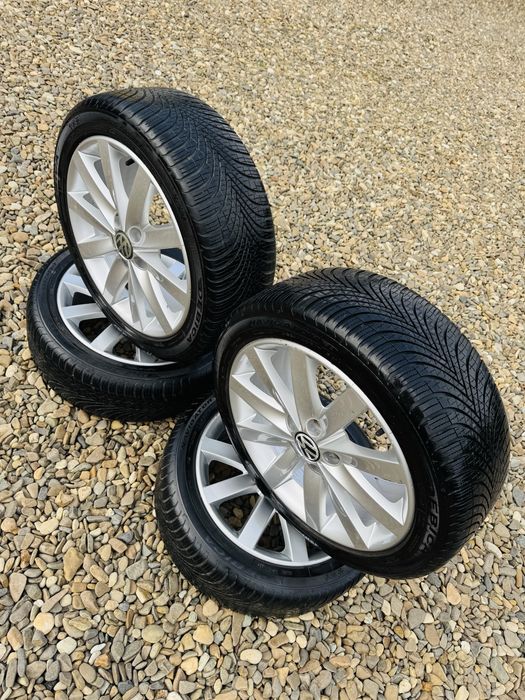 Vând Jante Originale Vw 5x112 cu cauciucuri noi 225/45/17 (94V)