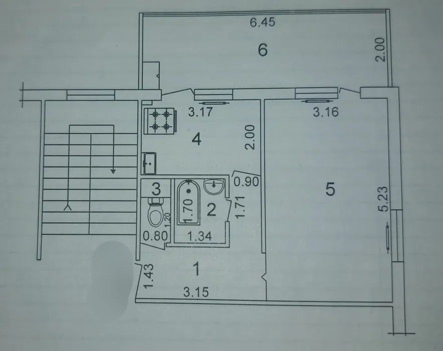 ТТЗ .Югнаки . Хумаюн. Продам 1 комнатную квартиру 45м². Улучшенка