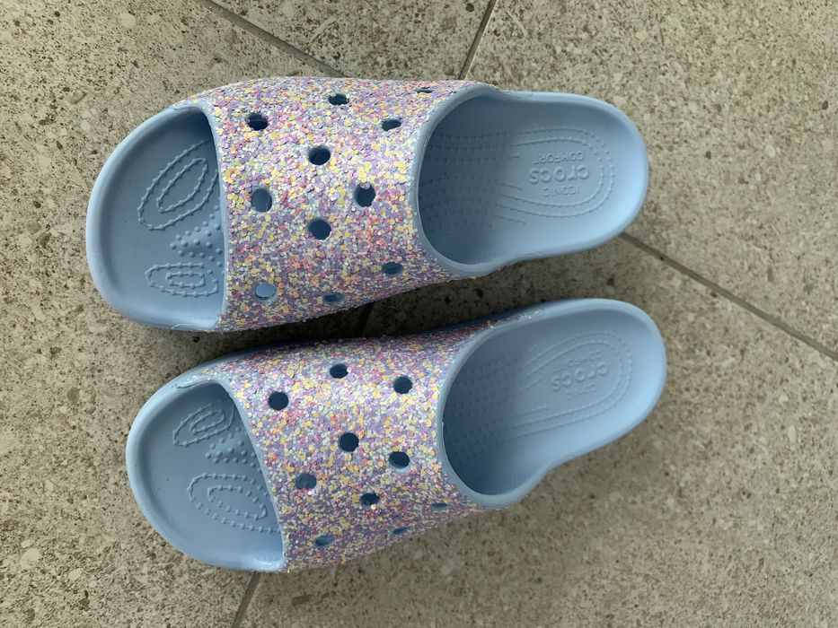 Crocs - Saboti Femei, Classic Platform Glitter Slide 37-38
