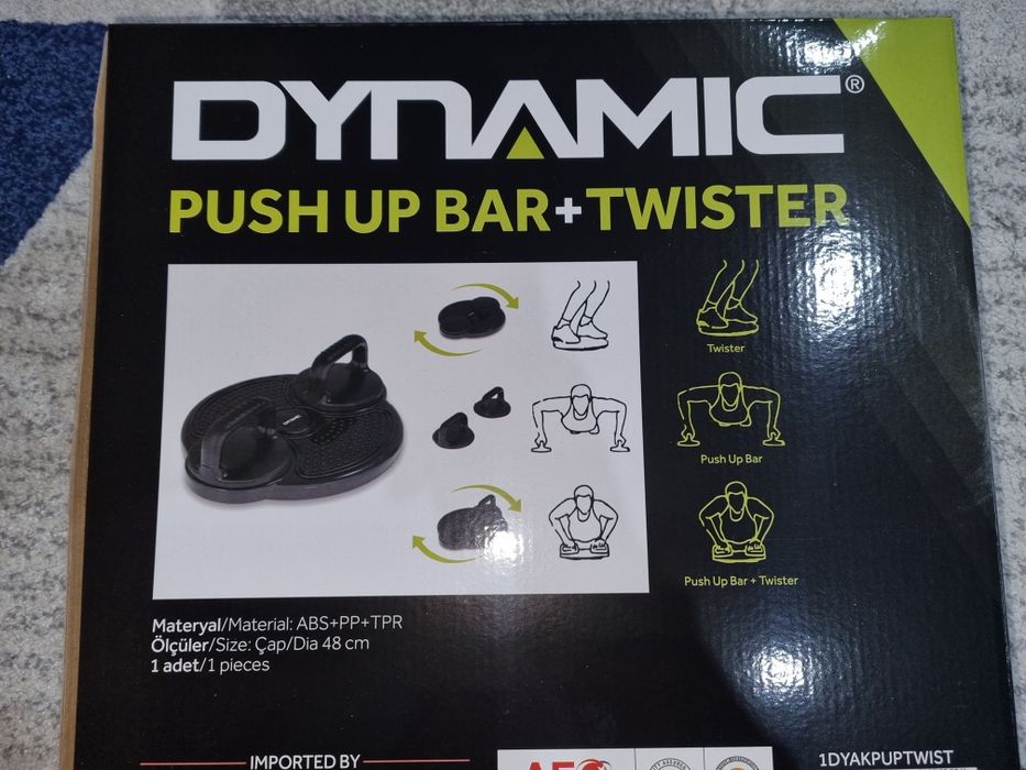 Twister + Push Up Bar, ptr abdomene și flotări