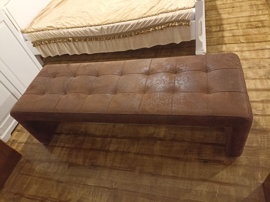 Canapea 3 locuri, imitație piele- 370 ron
