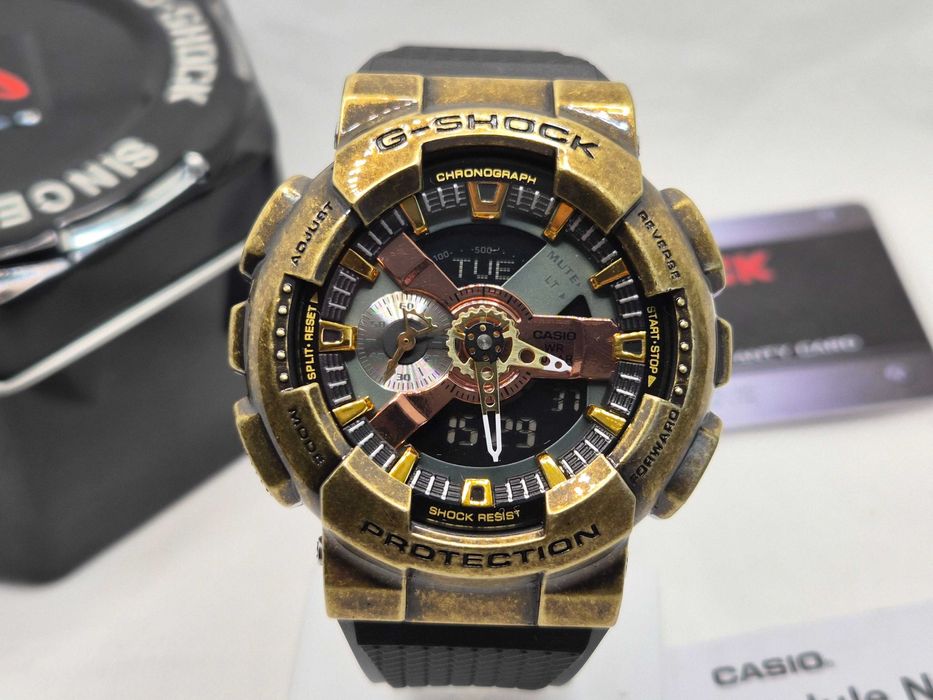 Ceas SPORT Barbatesc Casio g shock gm110 Metal ,BLACK TEXTURED , Barbati NOU,Garantie 2 ani