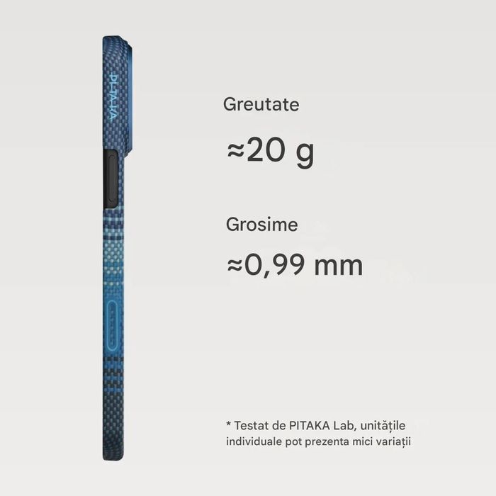 Husa de protectie Pitaka pentru iPhone 17 Pro Max, MagEZ 7 Ultra-Slim MagSafe Moonrise