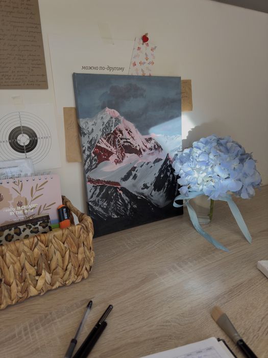 картина маслом горы