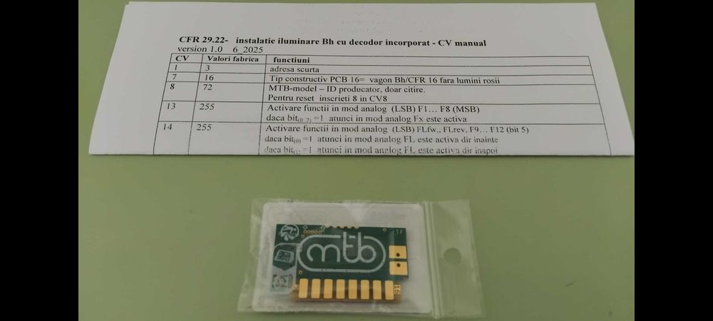Decodor Digital pentru trenulete electrice MTB NOU