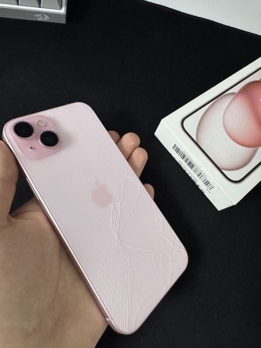 Iphone 15 PLUS roz stocare 256 GB.