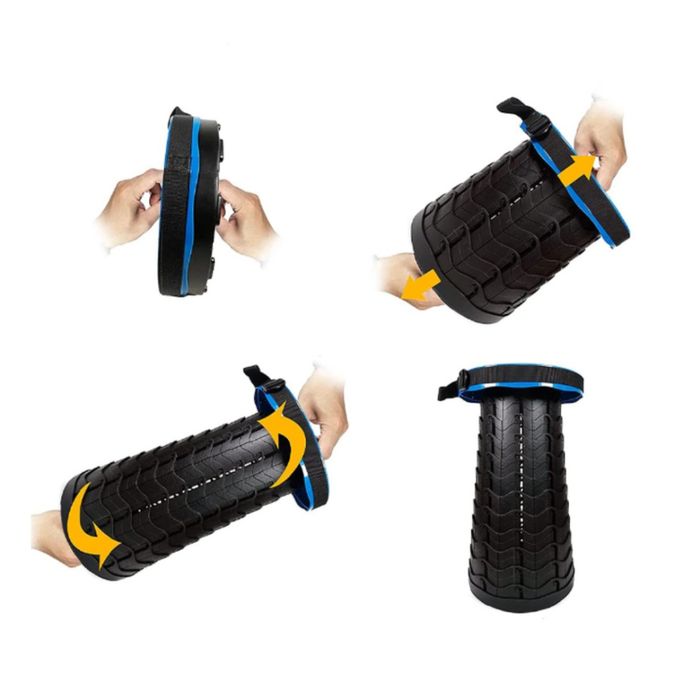 Scaun pliabil portabil, retractabil, telescopic, pentru exterior