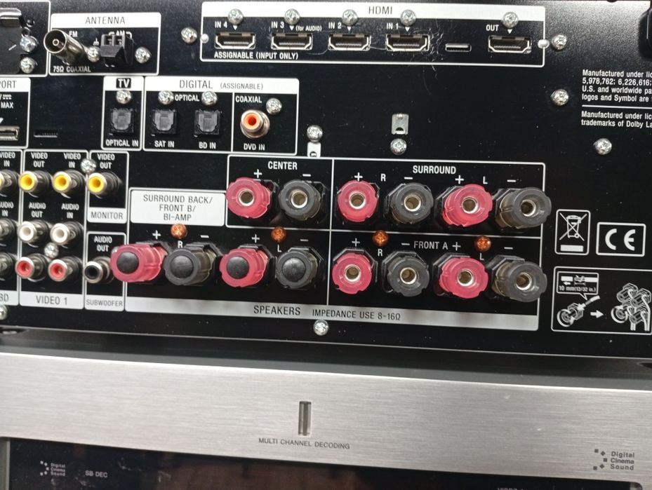 7.1 канален ресивър SONY str-dn 1000