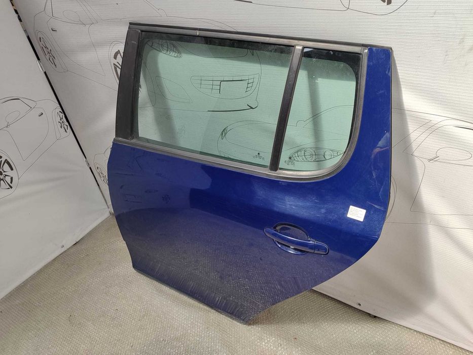 Ușă Spate Stânga Skoda Fabia Mk2 (5J) Hatchback Albastru Cod Culoare Z5 / F5A 2012 / [2007-2014] / 5J6833055 (1E)
