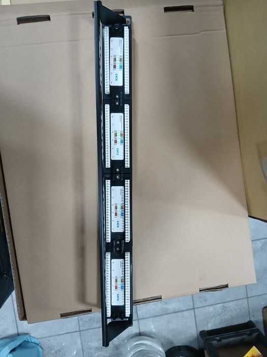 Patch Panel 19″ cat6 UTP 24 Port Gigabit