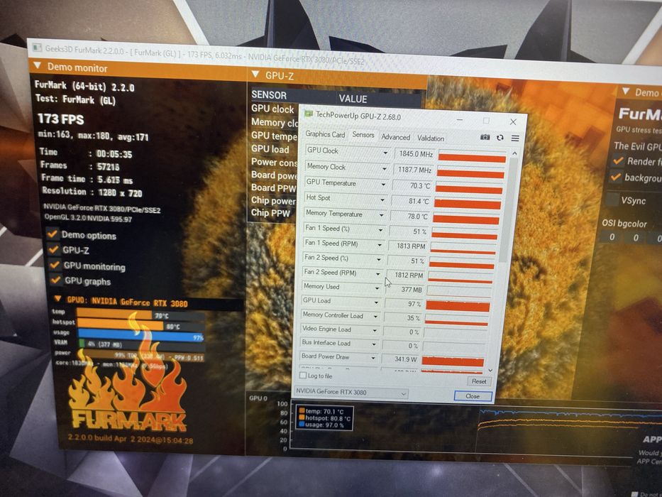 Продам RTX 3080 10GB GameRock