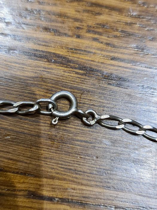 Lant argint vintage 935 pandantiv sidef natural,54 cm,stare perfecta