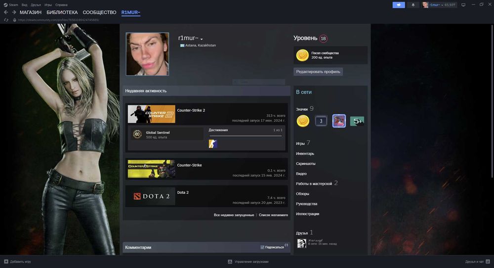 аккаунт в Steam /