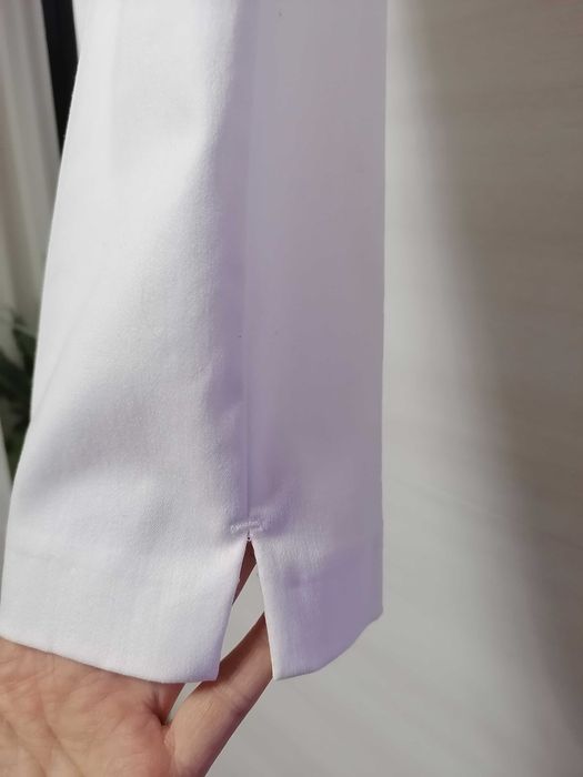 Pantalon elegant alb, nou