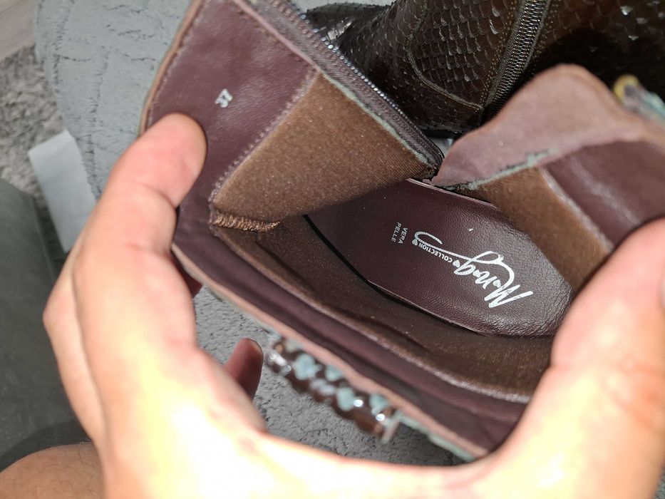 cizme ghete dama piele piton