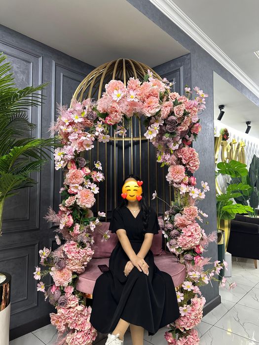 Платье чёрная миди длина