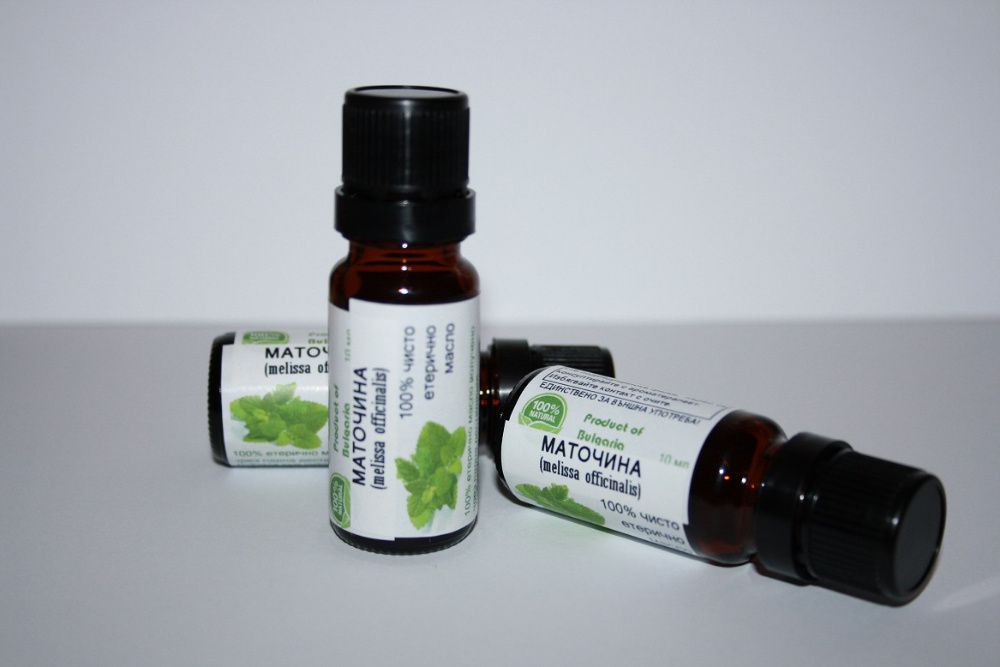 Етерично масло от маточина 10 мл - 100% чист и натурален продукт