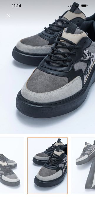 Черни  обувки със сиво