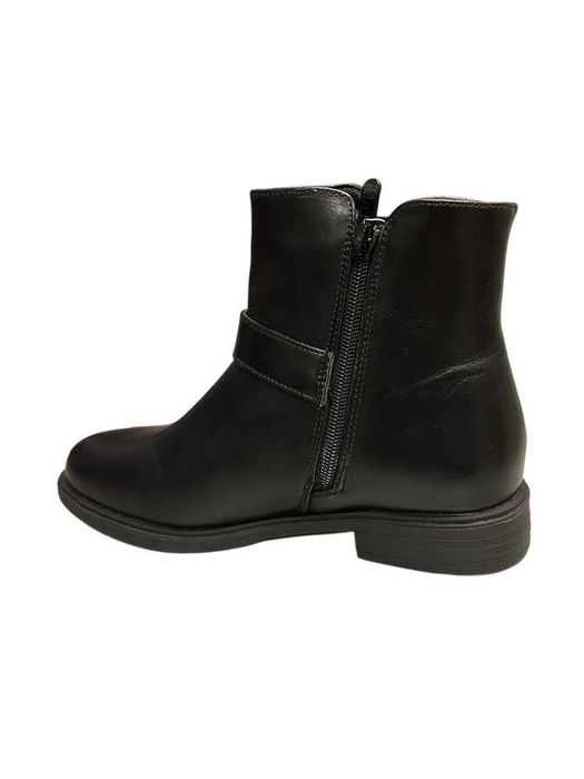 Дамски черни боти с декорация катарама